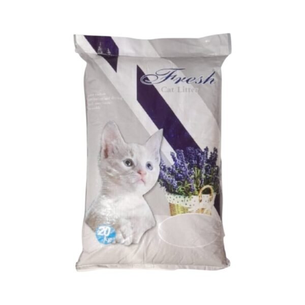 رمل فريش للقطط – 5 لتر برائحة اللافندر، امتصاص سريع للفضلات والروائح