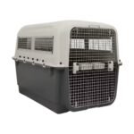 قفص متنقل كبير للكلاب والقطط – متين مع منافذ تهوية متعددة (مقاس كبير: 90×60×65 سم)