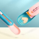 ⁦ملعقة تغذية للقطط لعصر الطعام الرطب والعصائر – أداة تقديم متعددة الاستخدام باللون الأزرق⁩ - الصورة ⁦7⁩