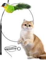 ⁦لعبة طائر تصدر صوت للقطط بحساس حركة – لعبة تفاعلية على شكل طائر للقطط المنزلية⁩ - الصورة ⁦6⁩