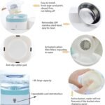 وعاء طعام للقطط والحيوانات الأليفة مع موزع مياه تلقائي وتنظيف ذاتي عبر فلتر - Image 2