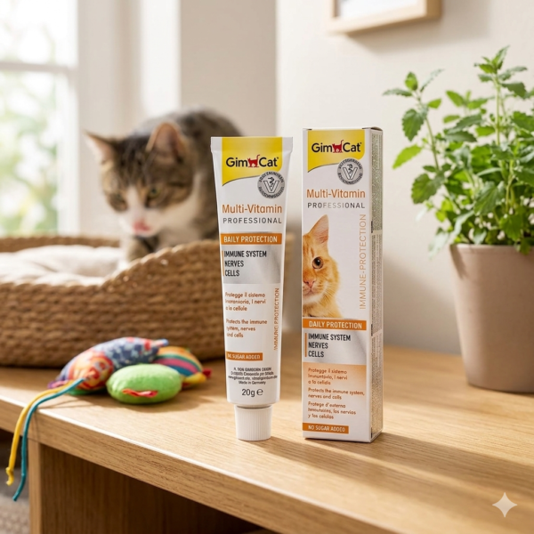 GimCat Multi-Vitamin Professional – معجون فيتامينات لدعم مناعة القطط