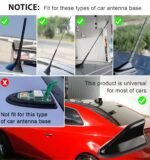 ⁦انتين هوائي زعنف قرش - Shark Fin Antenna (Universal Fit) Model III⁩ - الصورة ⁦4⁩