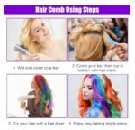 ⁦Mini Hair Color Comb – مشط تلوين الشعر المؤقت (5 ألوان)⁩ - الصورة ⁦3⁩