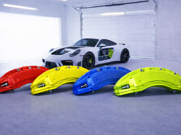 طقم غطاء كاليبر فرامل رياضي (مقاس عام) - Racing Brake Caliper Cover Kit (Universal Fit)