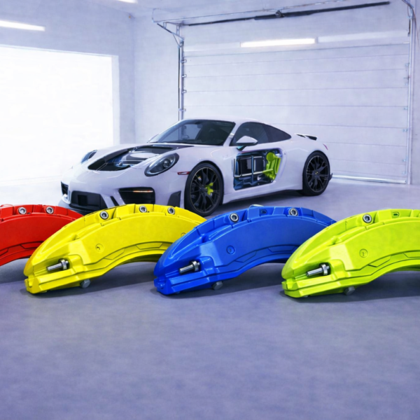 طقم غطاء كاليبر فرامل رياضي (مقاس عام) - Racing Brake Caliper Cover Kit (Universal Fit)