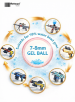 ⁦كرات جل مائية 7-8 ملم Gel Ball Water Beads لأسلحة الجل – ذخيرة Gel Blaster عالية الجودة⁩ - الصورة ⁦6⁩