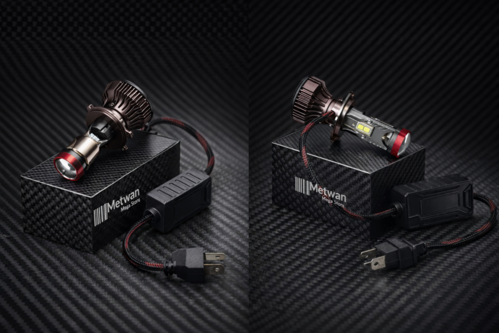 H4 LED projector headlight 70W 6000K white light high low beam car bulb