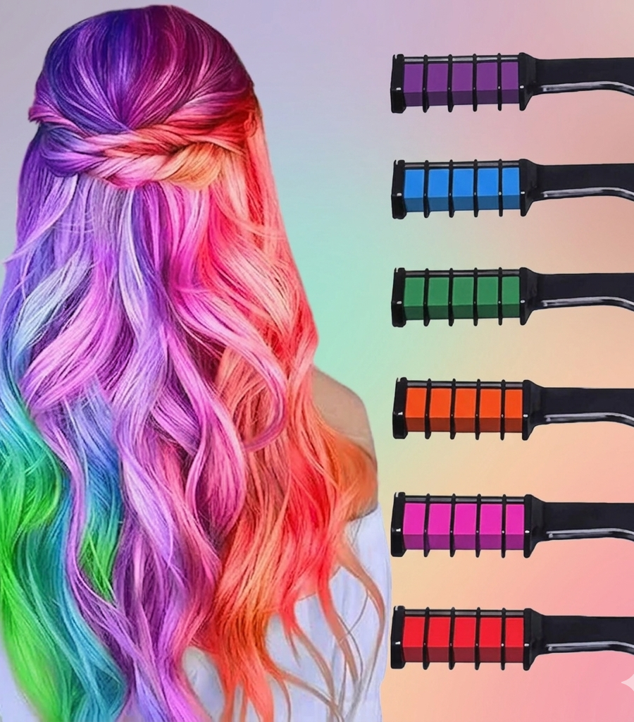 Mini Hair Color Comb – مشط تلوين الشعر المؤقت (5 ألوان)
