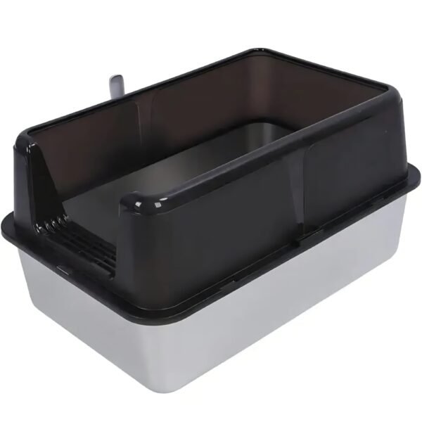 Litter Box – صندوق فضلات ليتربوكس للقطط بحواف مرتفعة ومدخل منخفض