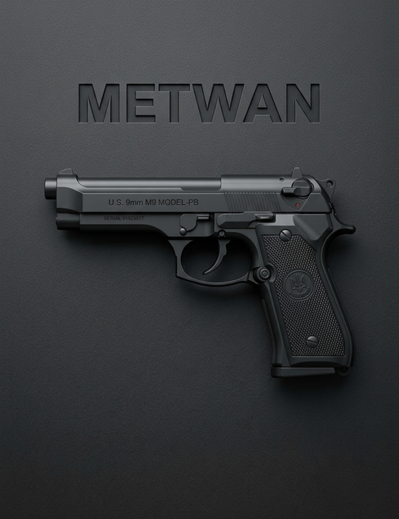 مسدس لعبة حديد ثقيل تصميم واقعي Beretta M9