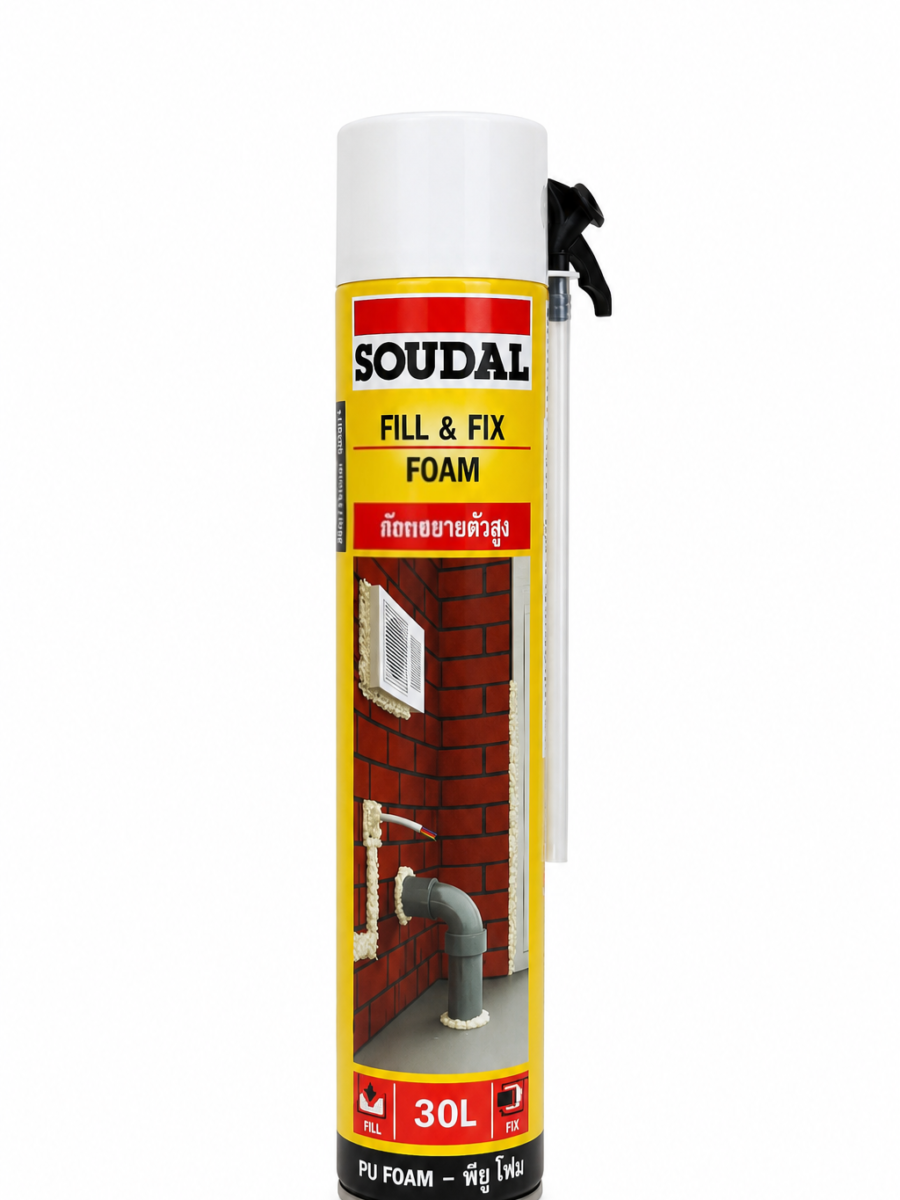 Soudal Fill & Fix Foam 750ml فوم بولي يوريثان لسد الفجوات