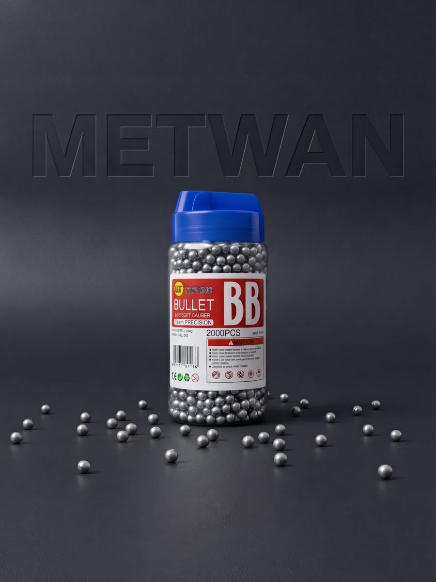 2000 Rounds BB Solid Balls Bottle Front View