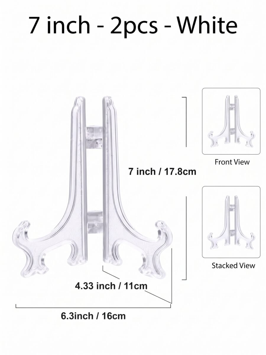 Clear Acrylic Display Stand Front View
