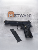 Black COLT'S HARTFORD tactical gel blaster pistol with detached magazine and free steel ammo