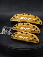 ⁦طقم أغطية كاليبر فرامل SRT Brembo ألمنيوم مع قواعد ل دودج تشارجر وتشالنجر وكرايسلر 300C لون أصفر⁩ - الصورة ⁦2⁩