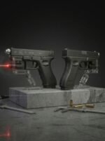 مسدس أوربيز سوفت جل GLOCK 17 AUSTRIA حديد بالكامل مع ليزر وزن ثقيل 600 جرام + 200 طلقة مجاناً