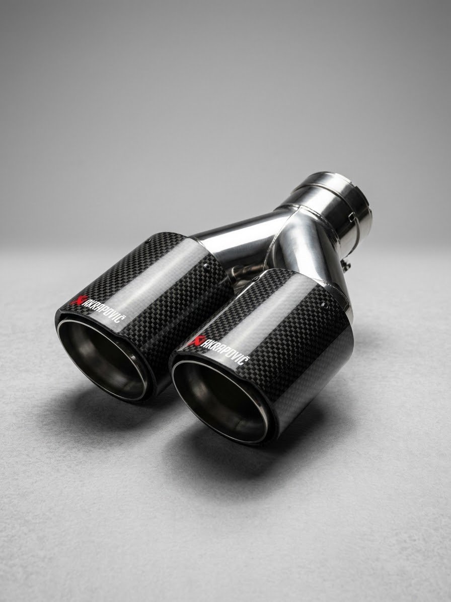 مخرج اكزوست كاربون فايبر مزدوج (جهة واحدة) اكرابوفيك Acrapovic