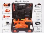 3 in 1 car emergency tool kit with electric jack, air inflator, and impact wrench.
